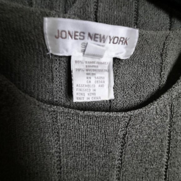 Jones New York Sport Petite 2-Piece Sweater Set Moss / Olive Size Small P - Picture 6 of 6